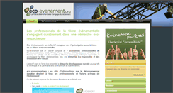 Desktop Screenshot of eco-evenement.org