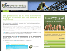 Tablet Screenshot of eco-evenement.org